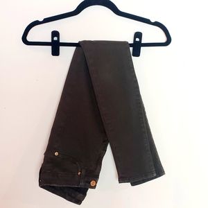 **SOLD** 7 For All Mankind Spruce Green Skinny Pants